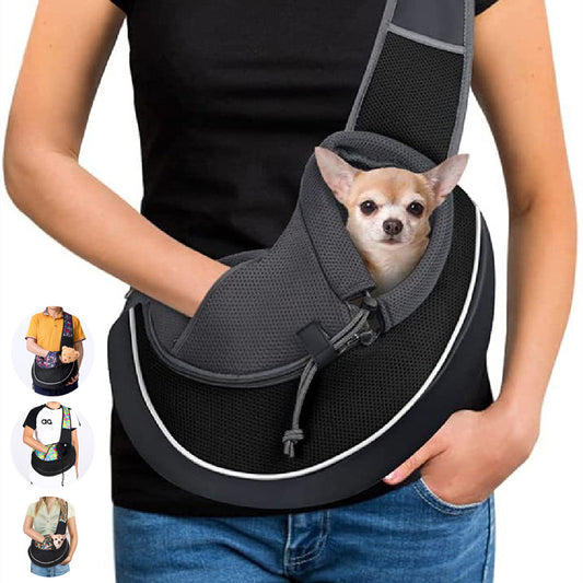 🐾 Stylish & Portable Pet Carrier Bag – Comfortable Crossbody Sling for Dogs & Cats 🎒✨